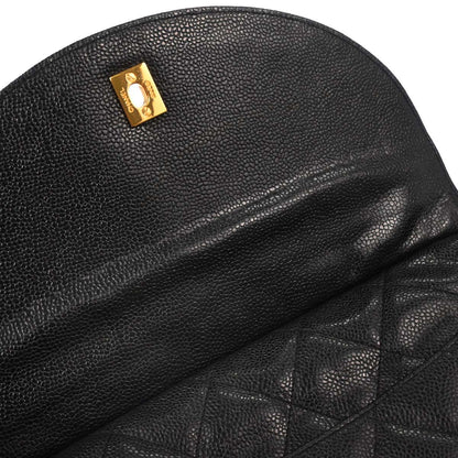 Chanel Black Caviar Skin Shoulder Bag