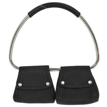 Prada 2003 Calfskin Silver Loop Top Handle Bag