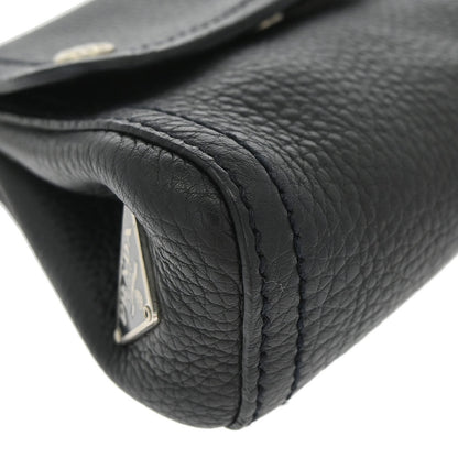 Prada 2003 Calfskin Silver Loop Top Handle Bag