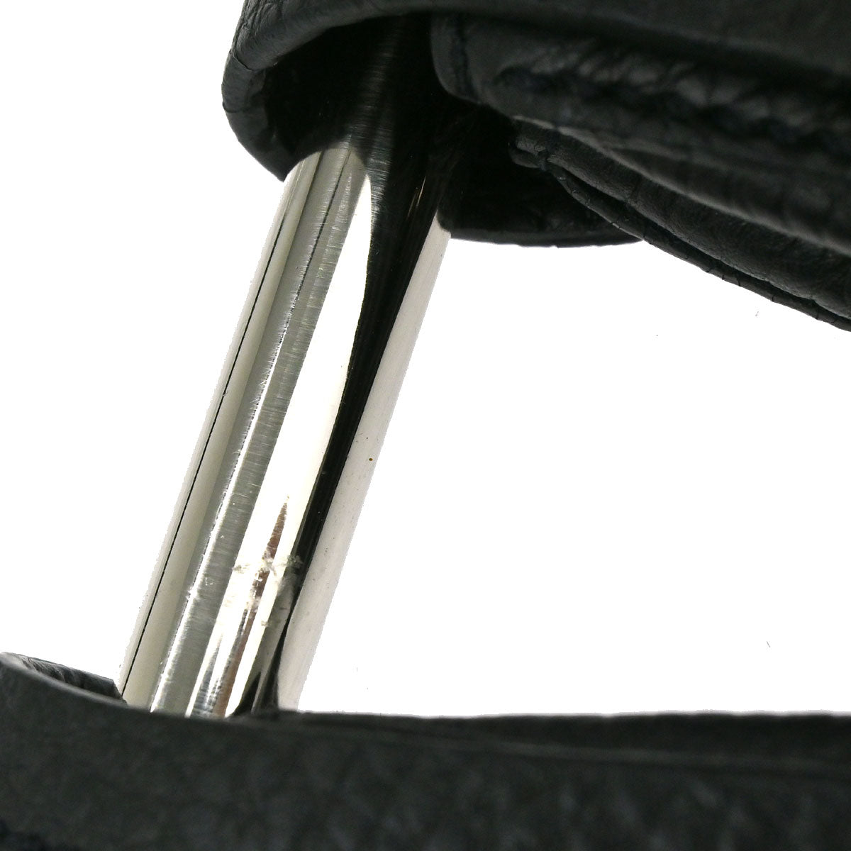 Prada 2003 Calfskin Silver Loop Top Handle Bag