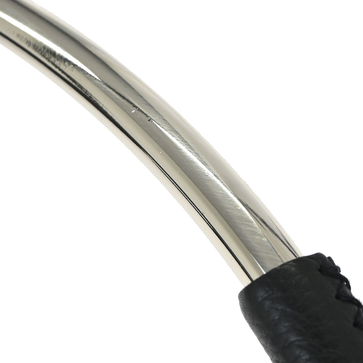 Prada 2003 Calfskin Silver Loop Top Handle Bag