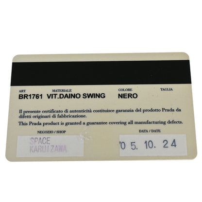 Prada 2003 Calfskin Silver Loop Top Handle Bag