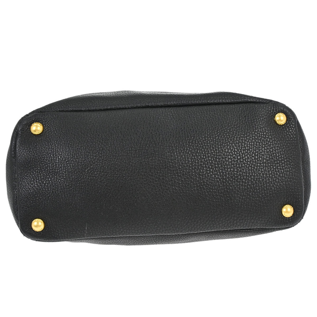 Prada Black Leather 2way Shoulder Tote Bag