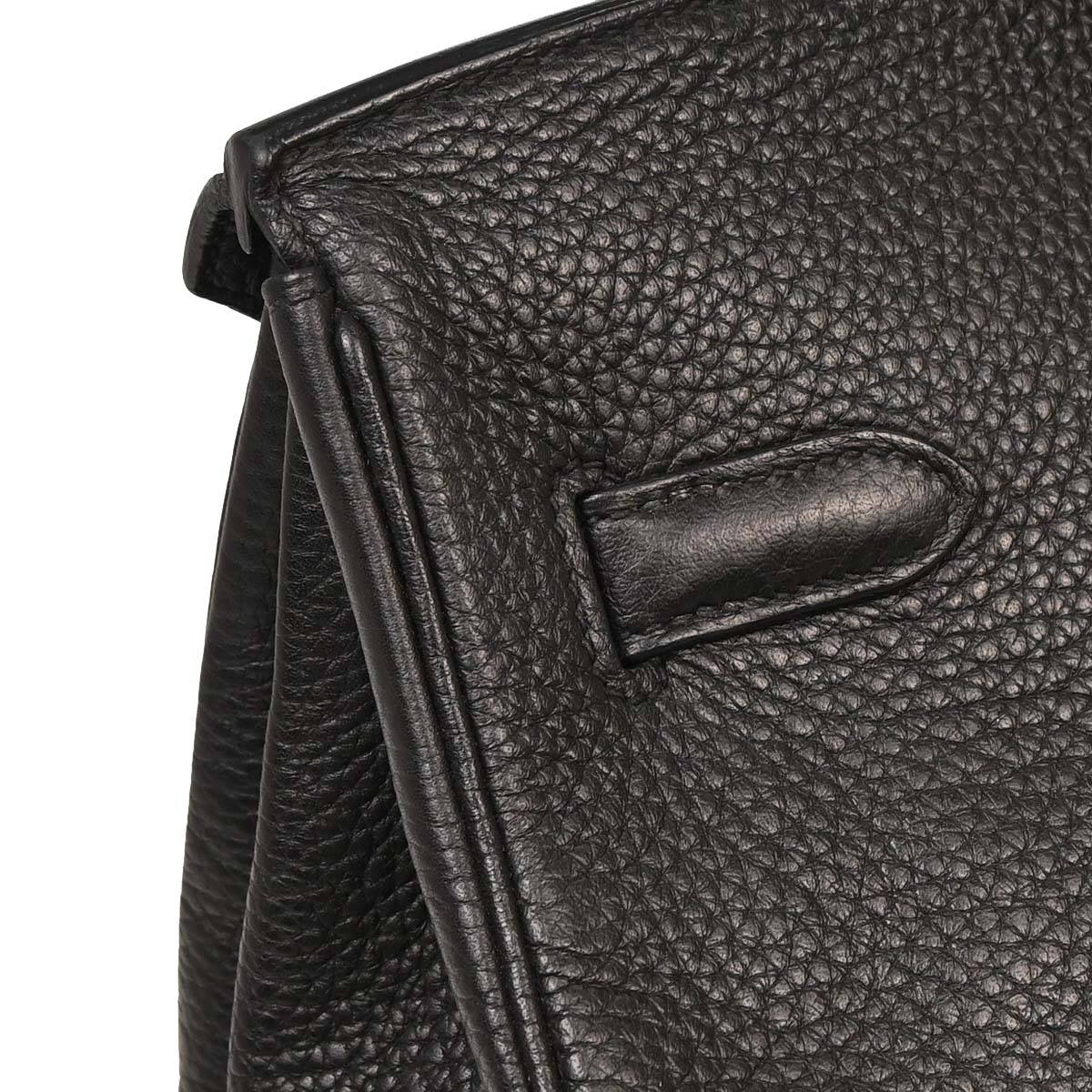 Hermes Black Taurillon Clemence Birkin 35 Handbag