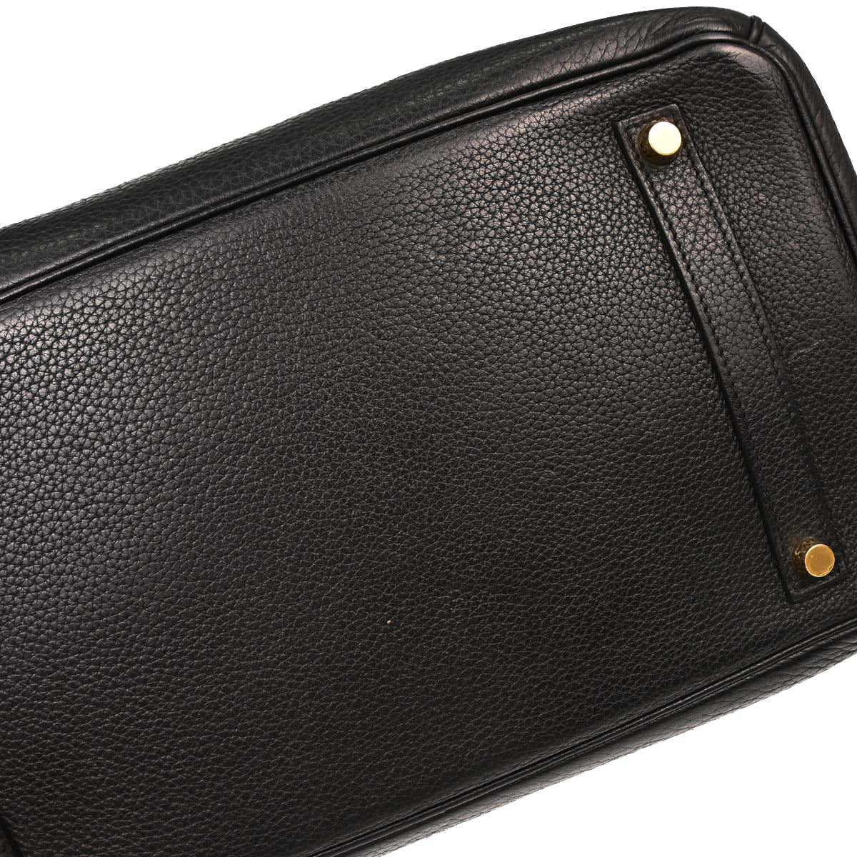 Hermes Black Taurillon Clemence Birkin 35 Handbag