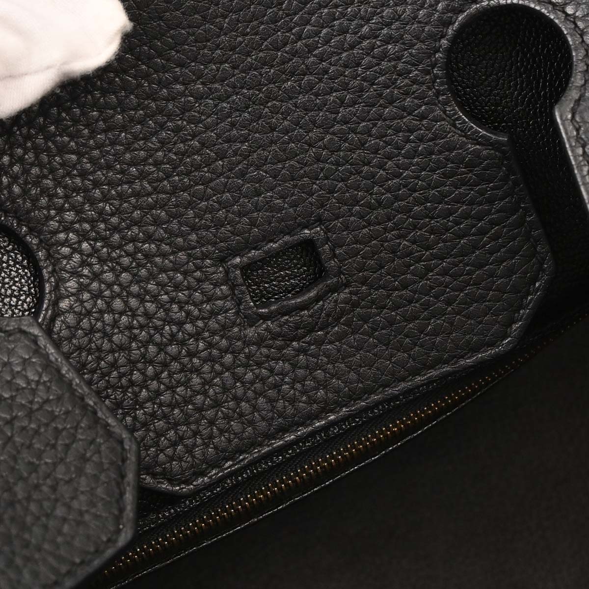 Hermes Black Taurillon Clemence Birkin 35 Handbag