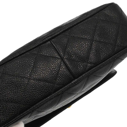 Chanel Black Caviar Skin Camera Bag Small