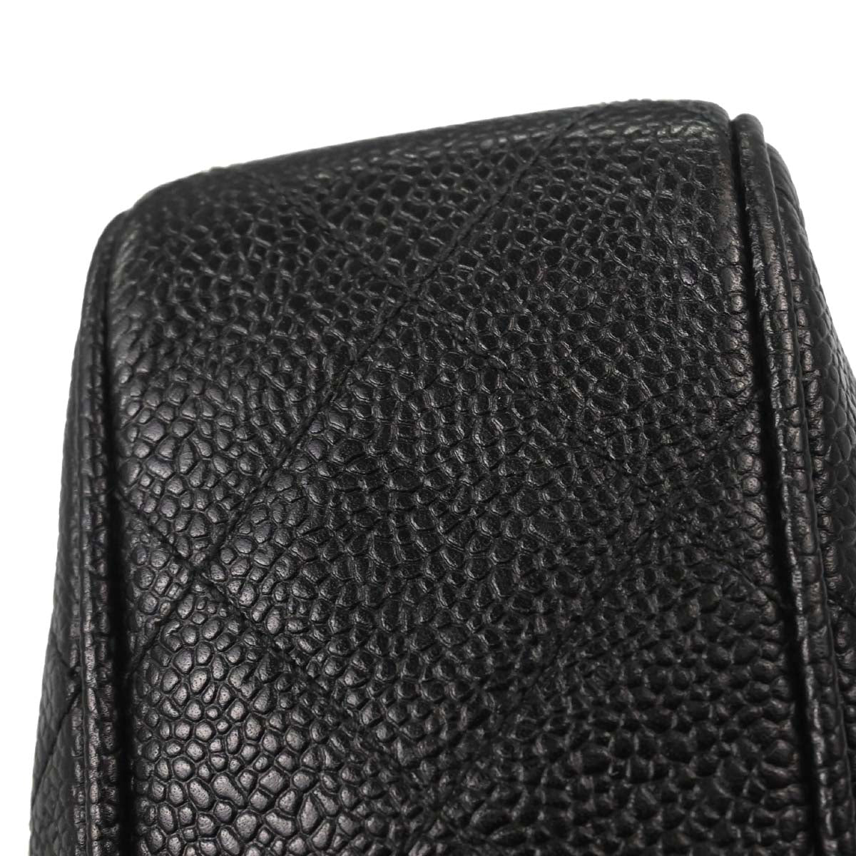 Chanel Black Caviar Skin Camera Bag Small