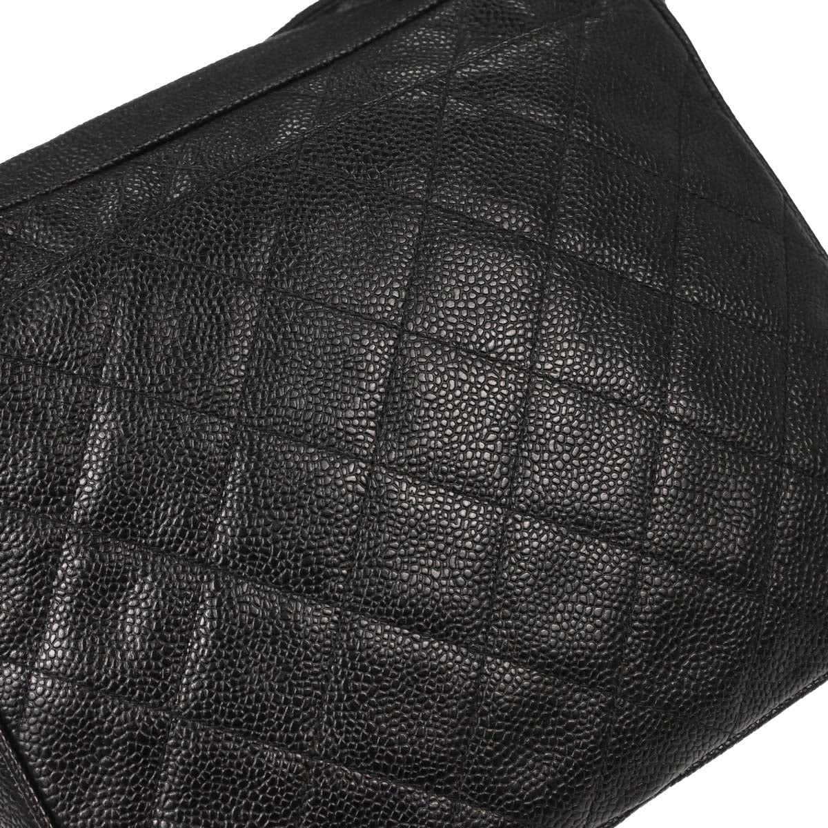 Chanel Black Caviar Skin Camera Bag Small
