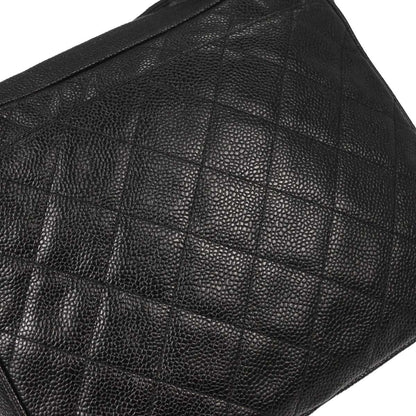 Chanel Black Caviar Skin Camera Bag Small