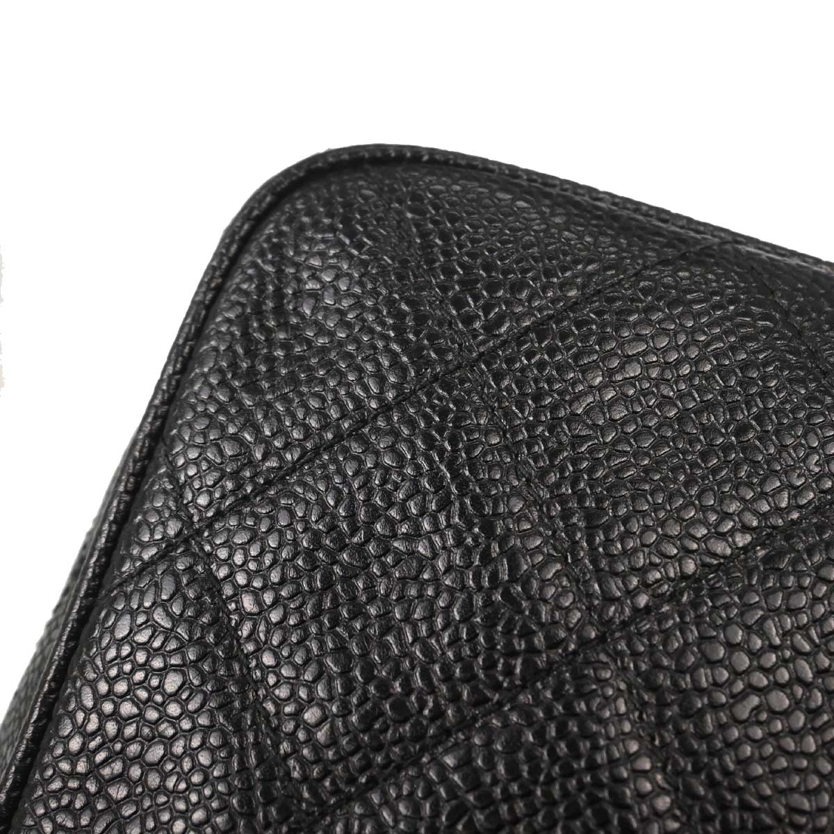 Chanel Black Caviar Skin Camera Bag Small