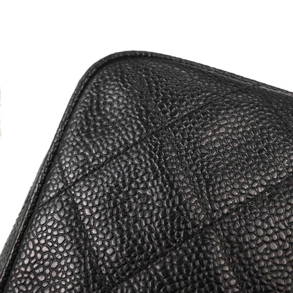 Chanel Black Caviar Skin Camera Bag Small