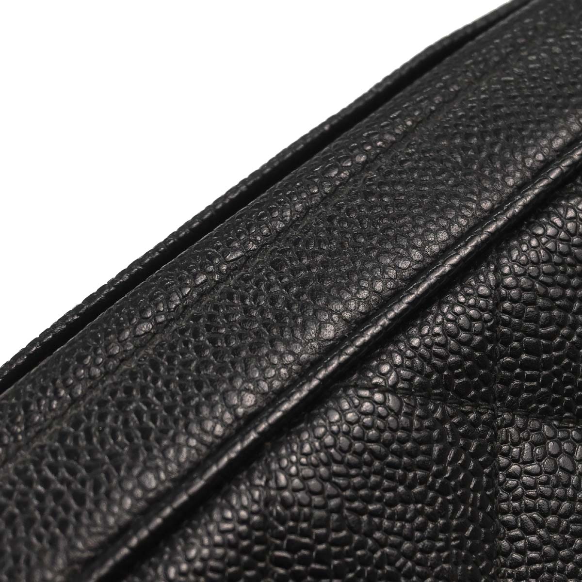 Chanel Black Caviar Skin Camera Bag Small