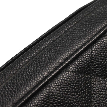 Chanel Black Caviar Skin Camera Bag Small