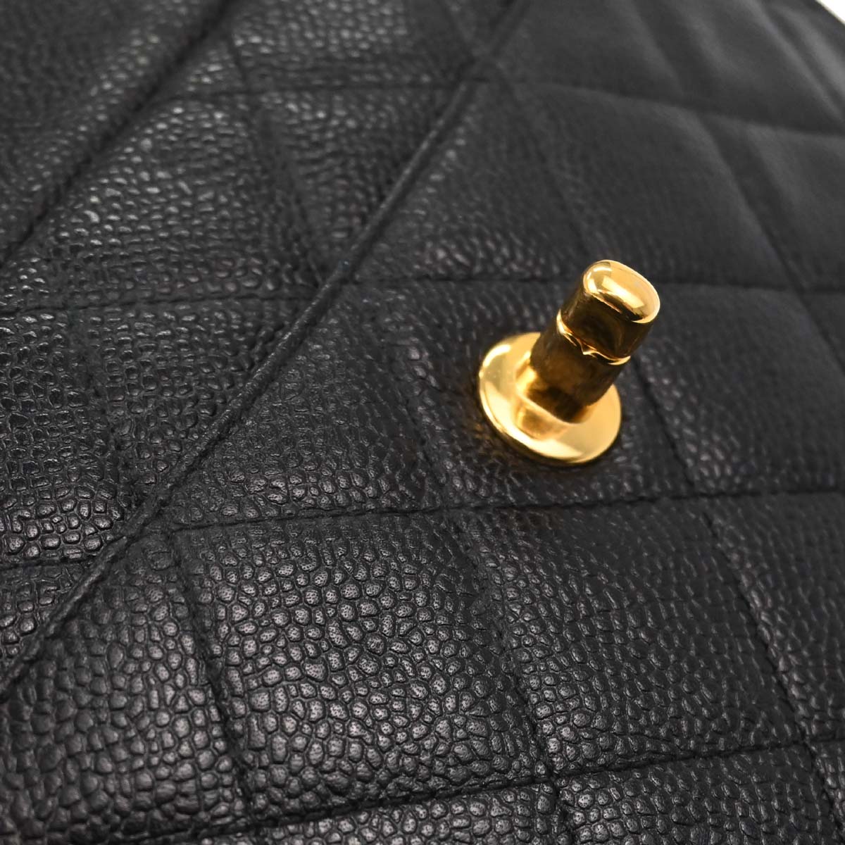Chanel Black Caviar Skin Camera Bag Small