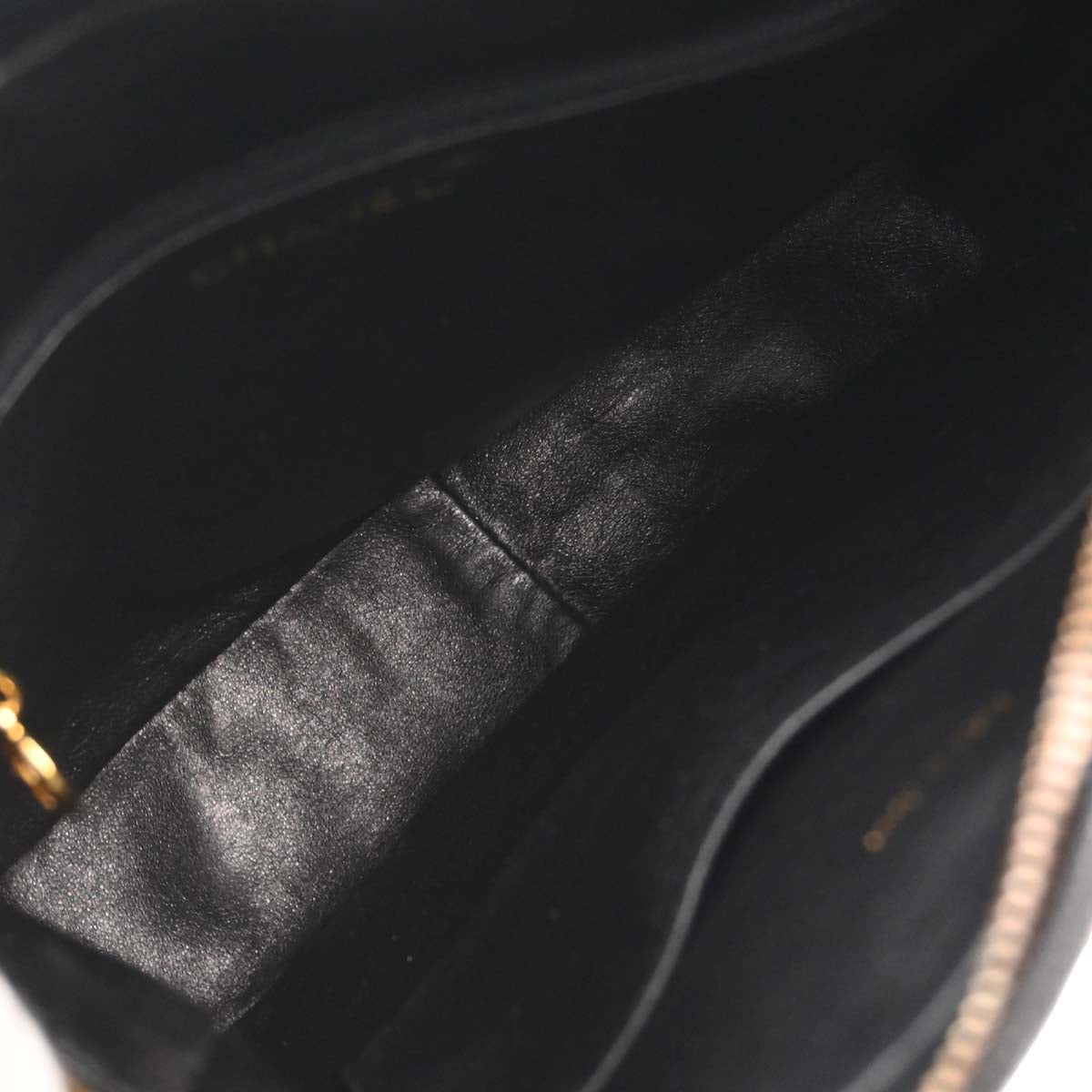 Chanel Black Caviar Skin Camera Bag Small