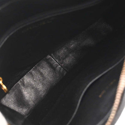 Chanel Black Caviar Skin Camera Bag Small
