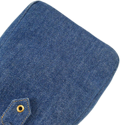 Chanel Blue Denim Duffle Handbag