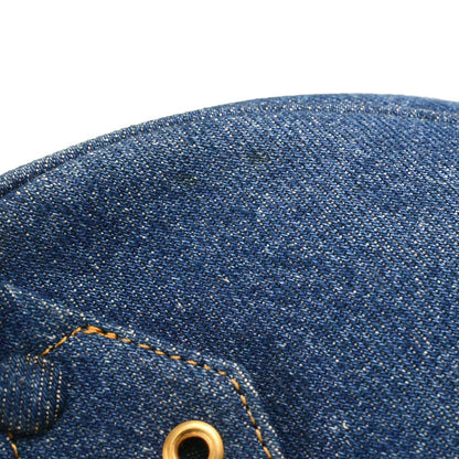 Chanel Blue Denim Duffle Handbag