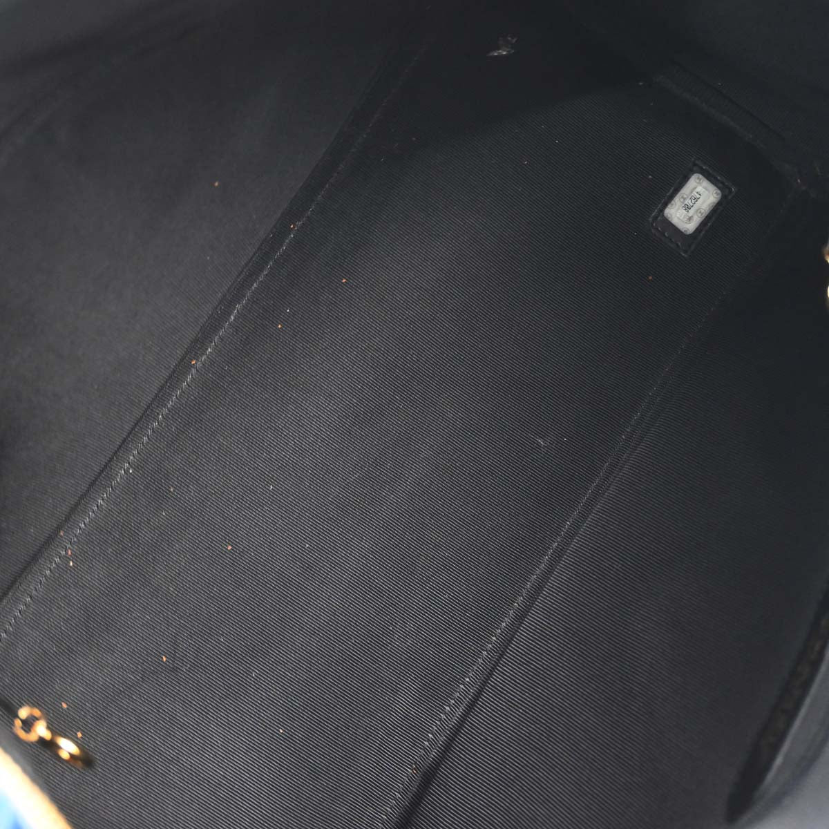 Chanel Blue Denim Duffle Handbag