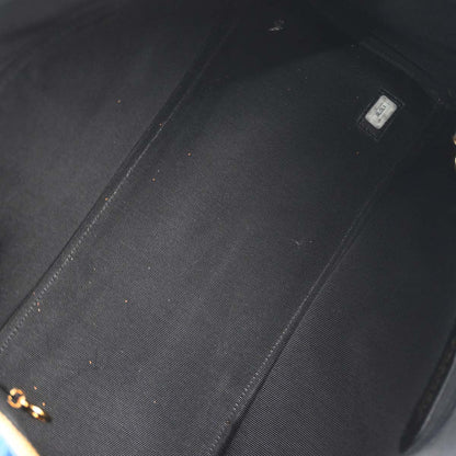 Chanel Blue Denim Duffle Handbag