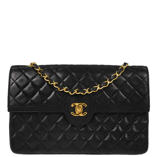 Chanel Black Lambskin Shoulder Bag