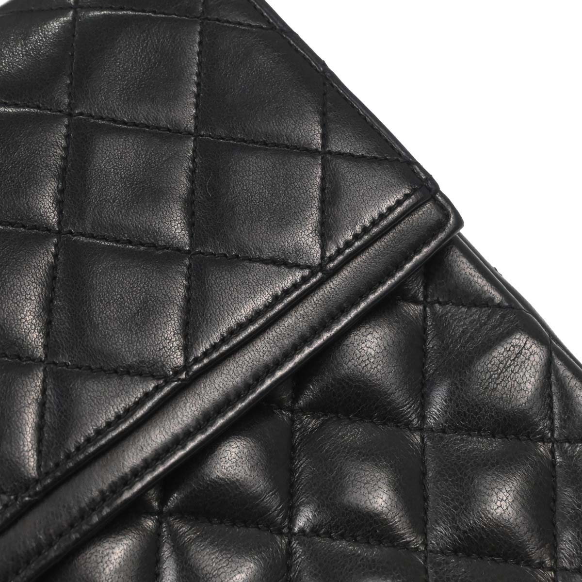 Chanel Black Lambskin Shoulder Bag