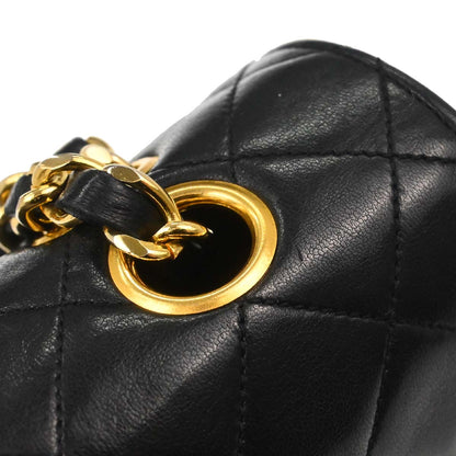 Chanel Black Lambskin Shoulder Bag