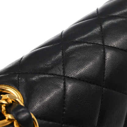 Chanel Black Lambskin Shoulder Bag