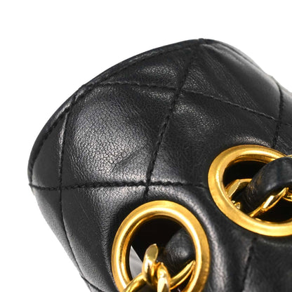 Chanel Black Lambskin Shoulder Bag