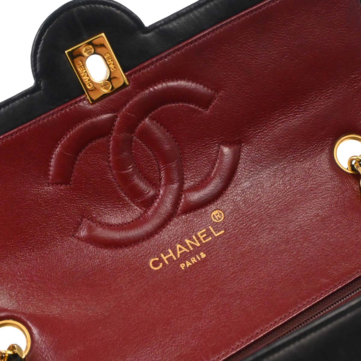 Chanel Black Lambskin Shoulder Bag