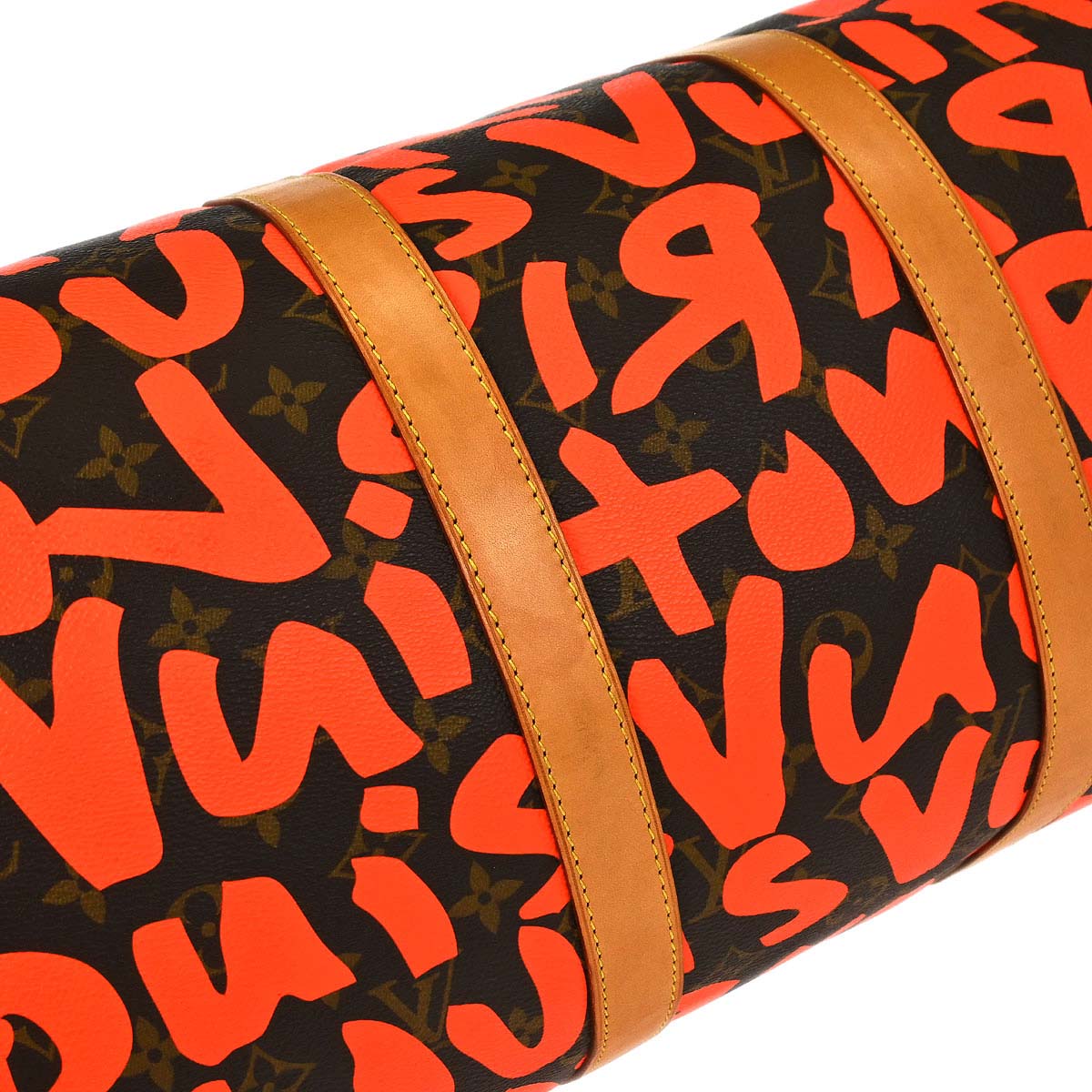 Louis Vuitton Orange Monogram Graffiti Keepall 50 Duffle Bag M93699