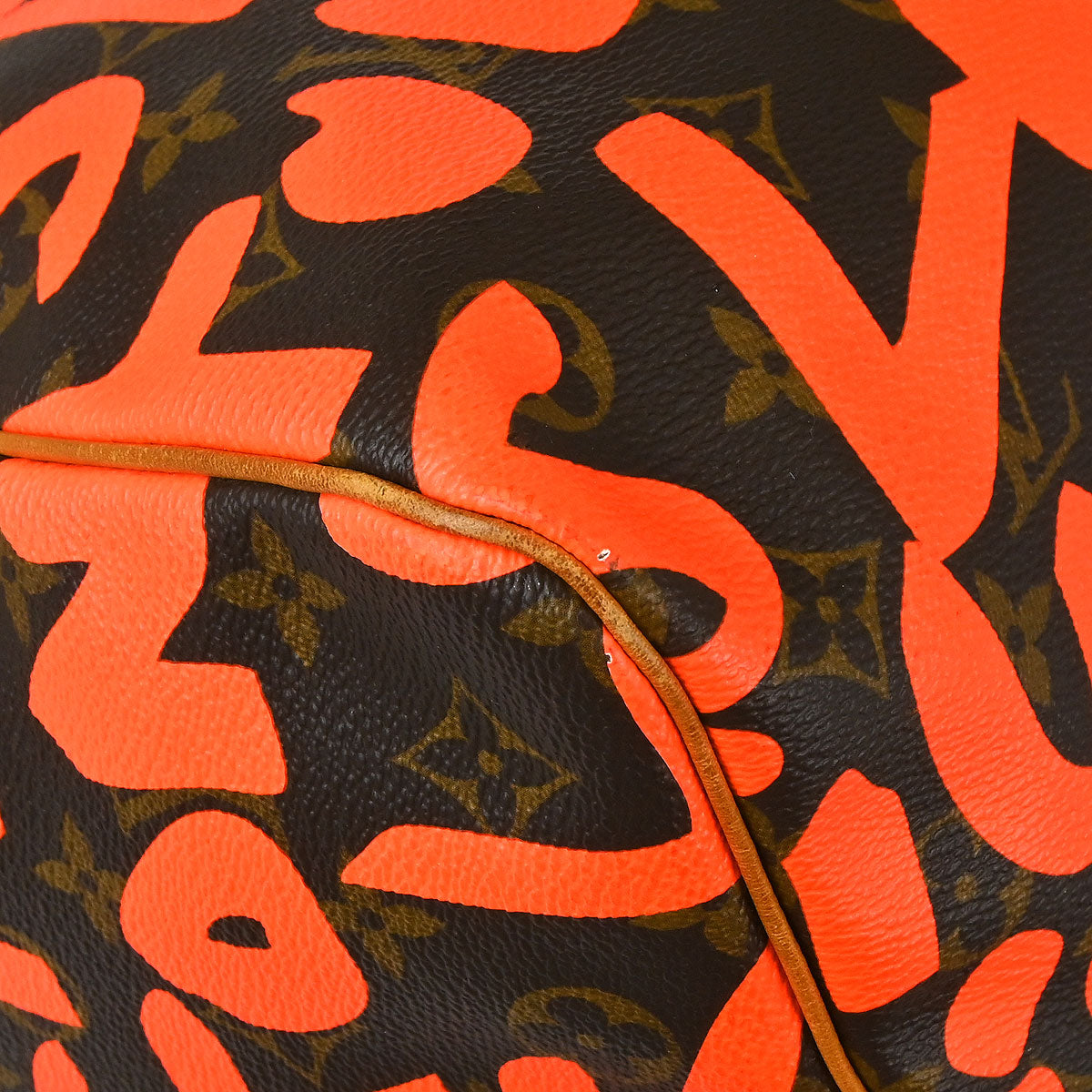 Louis Vuitton Orange Monogram Graffiti Keepall 50 Duffle Bag M93699