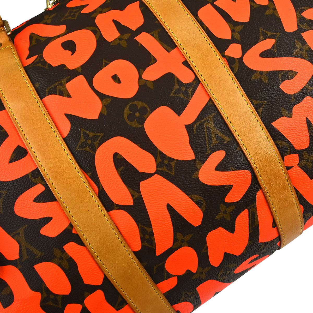 Louis Vuitton Orange Monogram Graffiti Keepall 50 Duffle Bag M93699