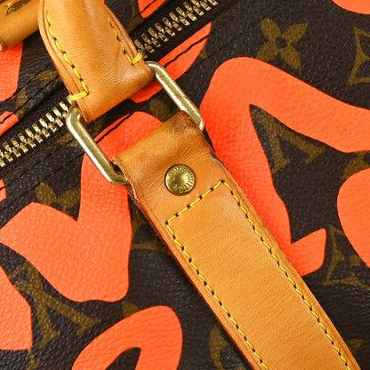 Louis Vuitton Orange Monogram Graffiti Keepall 50 Duffle Bag M93699