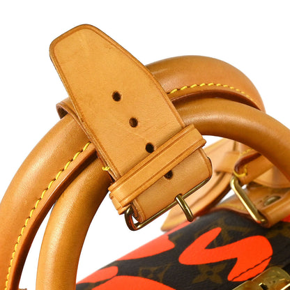 Louis Vuitton Orange Monogram Graffiti Keepall 50 Duffle Bag M93699