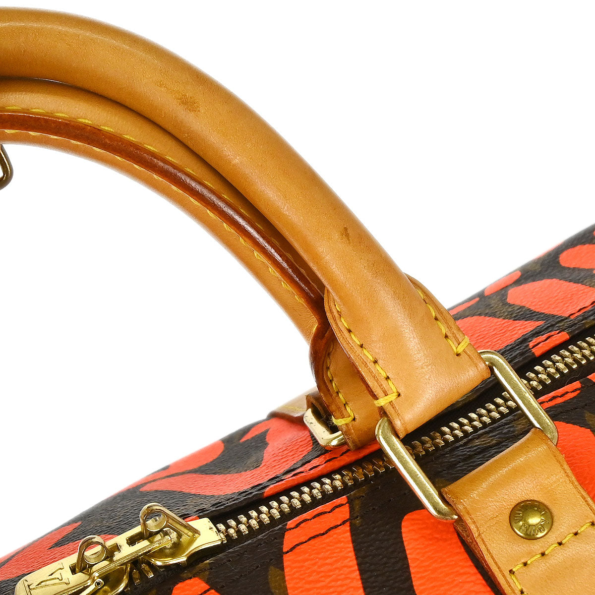 Louis Vuitton Orange Monogram Graffiti Keepall 50 Duffle Bag M93699
