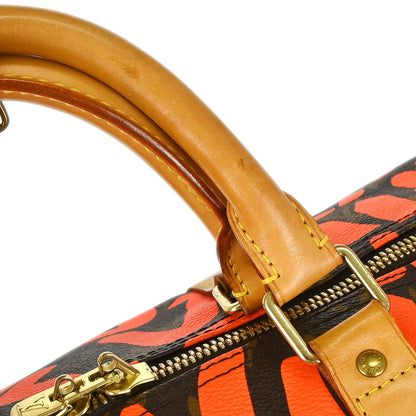 Louis Vuitton Orange Monogram Graffiti Keepall 50 Duffle Bag M93699