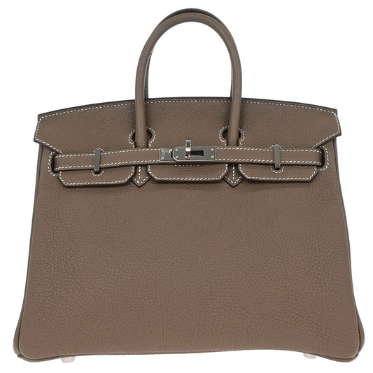 Hermes Etoupe Togo Birkin 25 Handbag