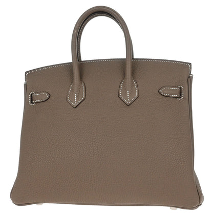 Hermes Etoupe Togo Birkin 25 Handbag