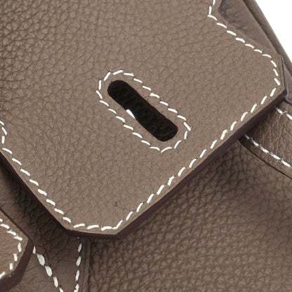 Hermes Etoupe Togo Birkin 25 Handbag