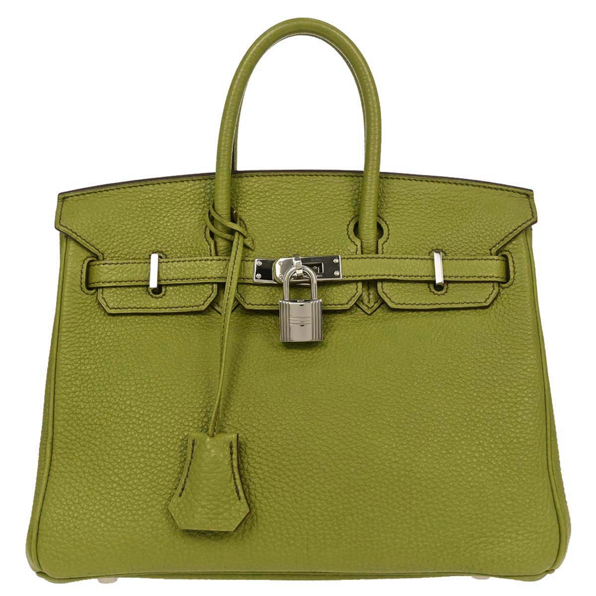 Hermes Anis Green Togo Birkin 25 Handbag