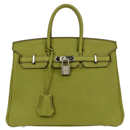 Hermes Anis Green Togo Birkin 25 Handbag
