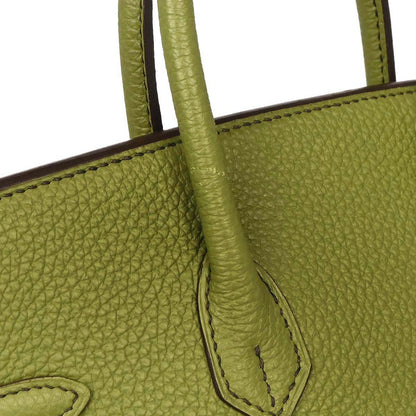 Hermes Anis Green Togo Birkin 25 Handbag