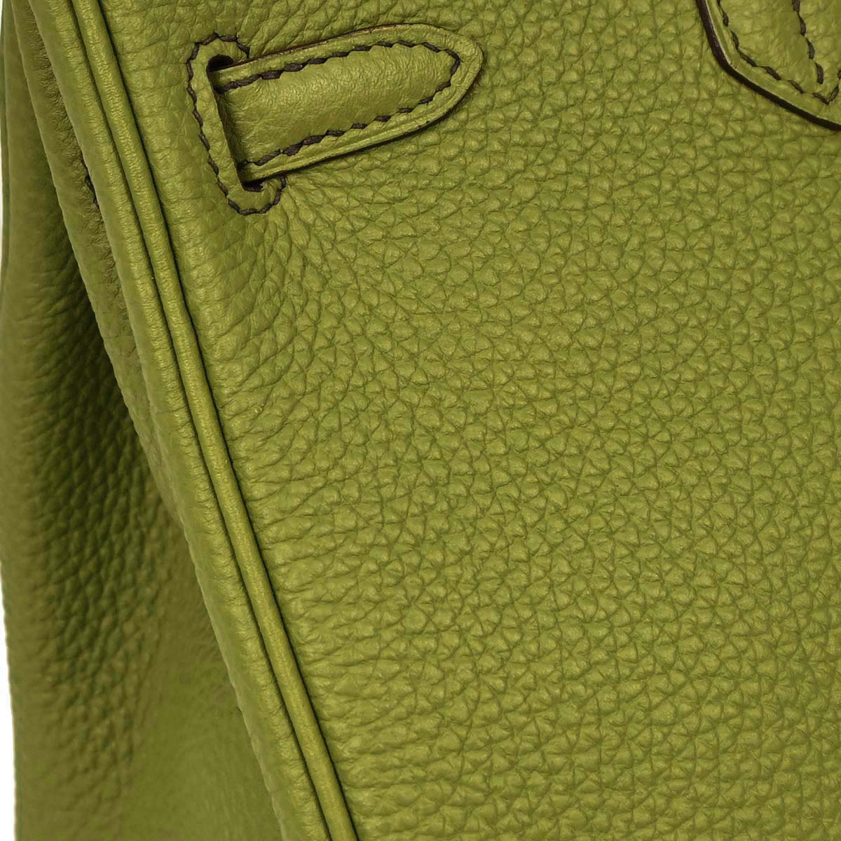 Hermes Anis Green Togo Birkin 25 Handbag