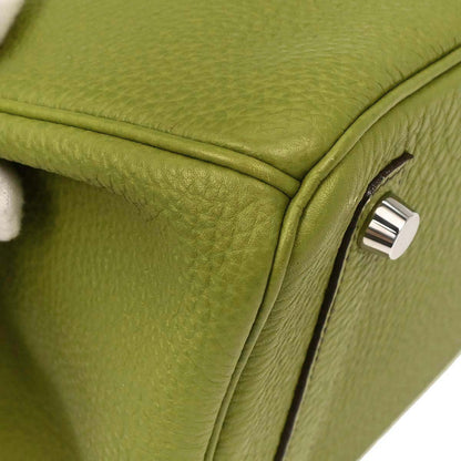 Hermes Anis Green Togo Birkin 25 Handbag