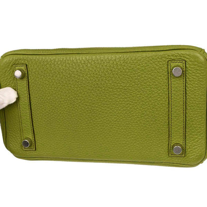 Hermes Anis Green Togo Birkin 25 Handbag