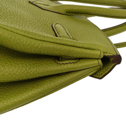 Hermes Anis Green Togo Birkin 25 Handbag