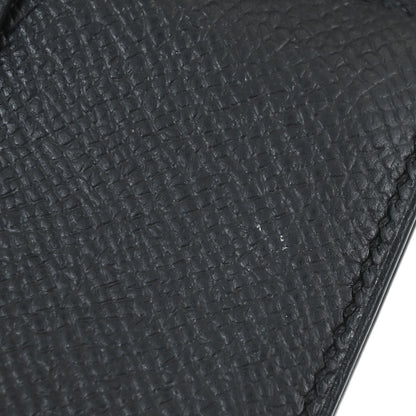 Hermes Black Epsom Bearn Cardholder