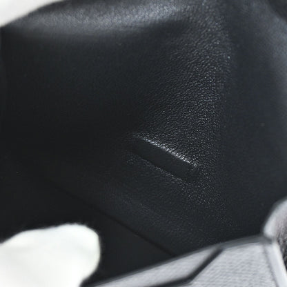 Hermes Black Epsom Bearn Cardholder